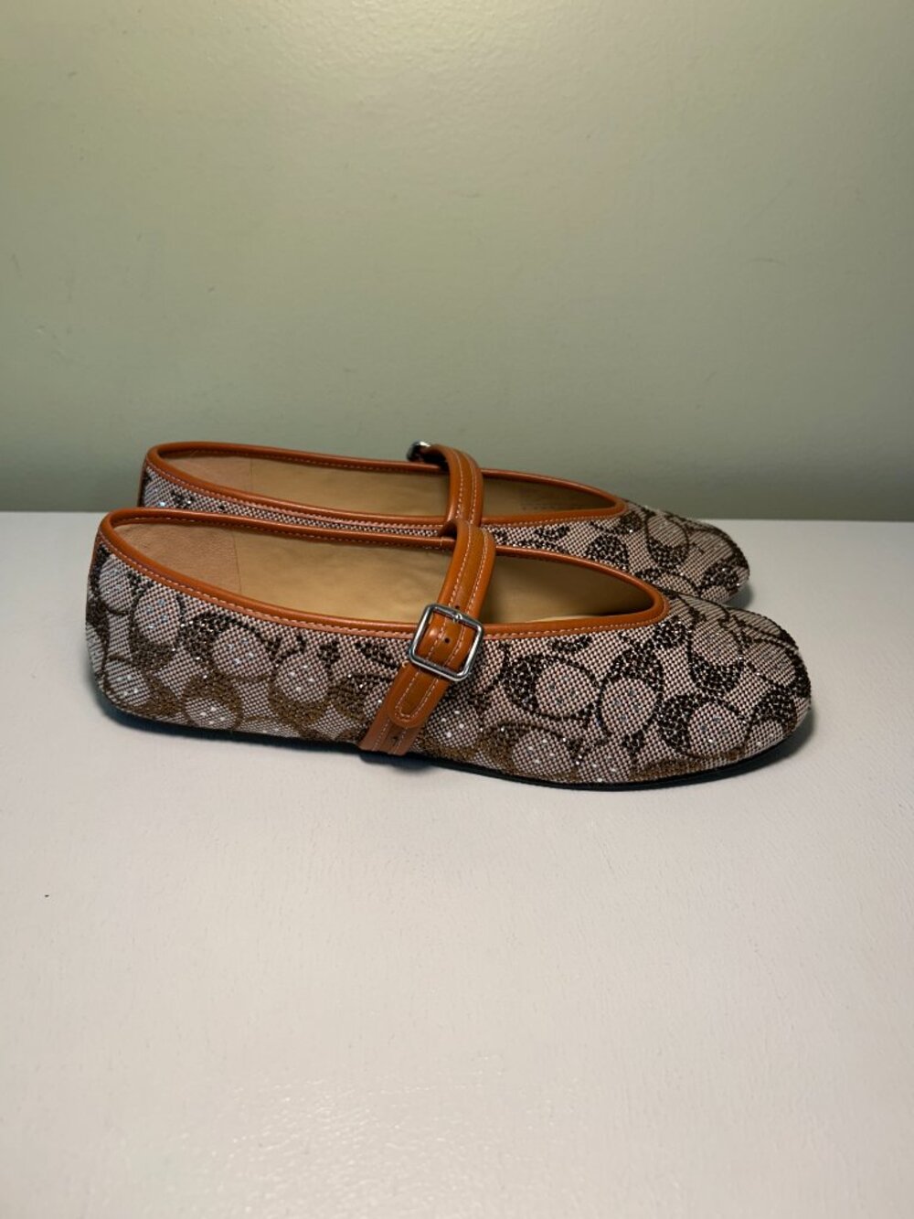 Coach Women's Crystal Signature Jacquard Mary Jane Shoes - Picture 6 of 15